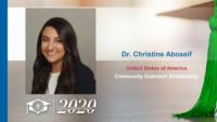 Dr. Christine Aboseif, United States of America, Community Outreach Scholarship